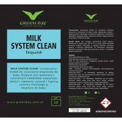 GREEN BAY - MILK SYSTEM CLEAN - CZYSZCZENIE SYSTEMU MLECZNEGO DO EXPRESÓW 1L